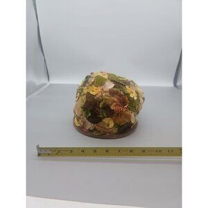 Vintage Mary Louise Sunday Church Style Hat Floral Felt Applique 1940